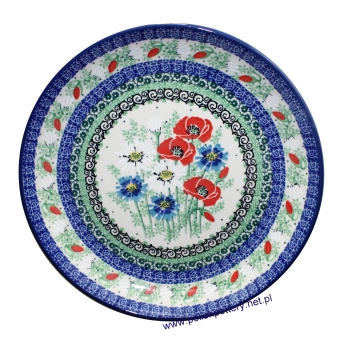 Talerz obiadowy Ø25cm dek. U4968X Polskie Kwiaty Unikat